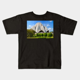 Bahai Temple. Kids T-Shirt